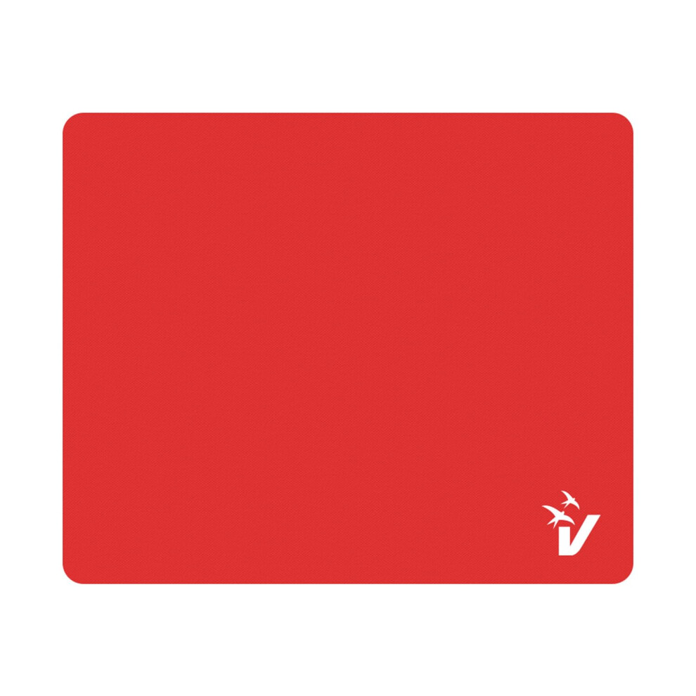 Vultech? Mouse Pad Mp-01R Mouse Pad With Non-Slip Rubber Base, Smooth Microfibre Surface, Rollable, Durable, Portable, Red 8057284621638