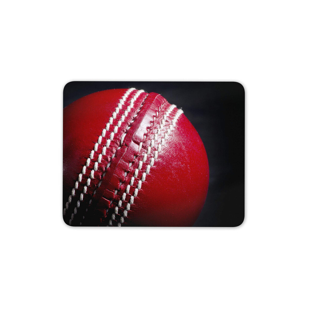 Destination Vinyl Ltd Cricket Ball Mouse Mat Pad - Sports Dad Son Uncle Men's Computer #16416 Red 7625834006696