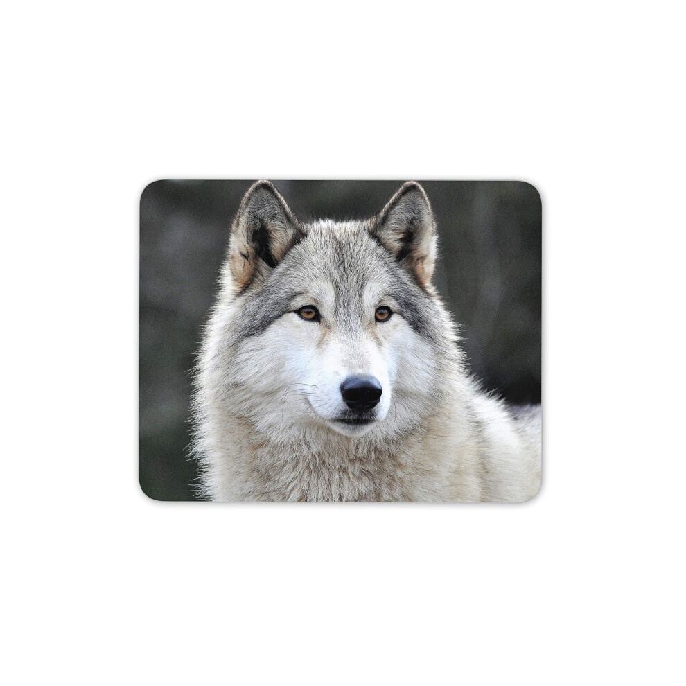Husky Wolf Forest Animal Mouse Mat Pad - Wild Dog His Hers #16947 Gray 7625822199386