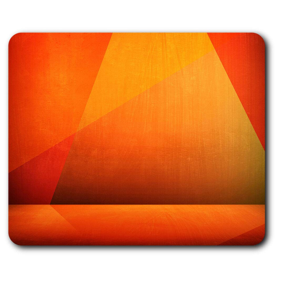 Abstract Shapes Art Mouse Mat Pad Computer Pc Laptop Gaming Office Home Desk Accessory Gadget 3810 Orange 7625998985387