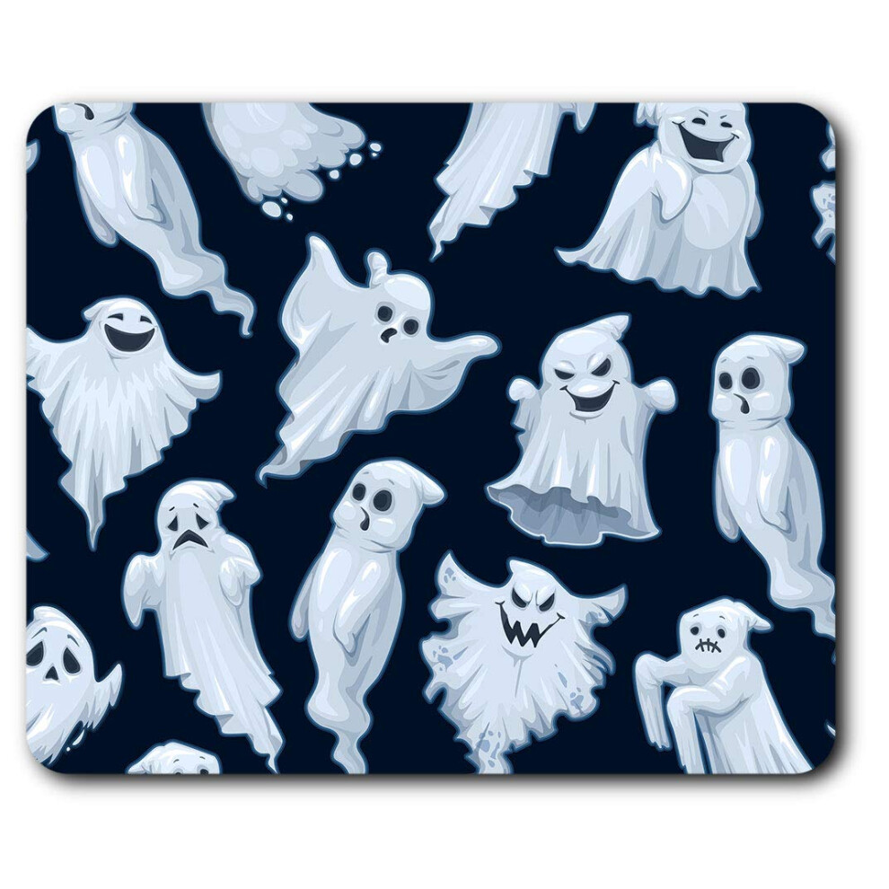 Spooky Halloween Ghosts Mouse Mat Pad Computer Pc Laptop Gaming Office Home Desk Accessory Gadget 12998 7625998605216