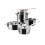 Alessi Alessi 9-Piece Pots and Pans Set, Silver 1