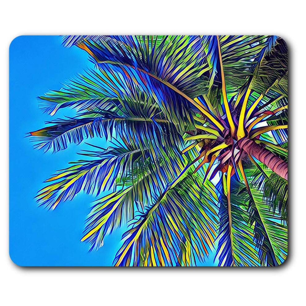Palm Tree Tropical Surf Surfer Holiday Mouse Mat Pad Computer Pc Laptop Gaming Office Home Desk Accessory Gadget 24268 7625999368400