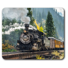 American Steam Train Railway Mouse Mat Pad Computer PC Laptop Gaming Office Home Desk Accessory Gadget 2147