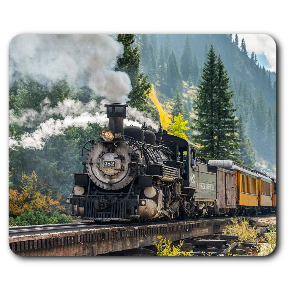 American Steam Train Railway Mouse Mat Pad Computer Pc Laptop Gaming Office Home Desk Accessory Gadget 2147 7625998838669