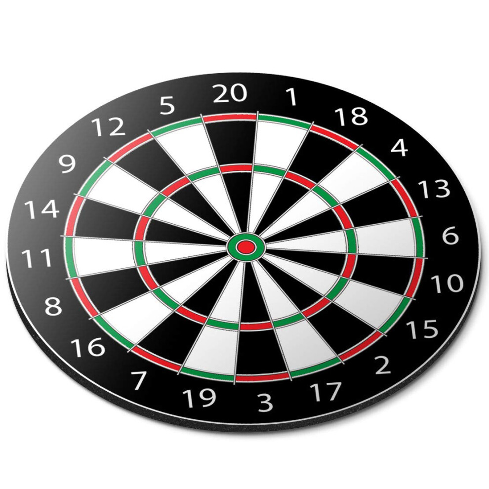 Destination Vinyl Ltd Dart Board Darts Game - Flexible Round 5Mm Rubber Mouse Mat Pad Office Home Novelty Printed Desk Accessory 4643 7626000740000
