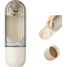 Pet Dogs Water Bottle,Foldable 2 in 1 Portable Pet Puppy Travel Leak Proof Drinking Dispenser Feeder bowl Water with Food Container