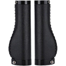 Bicycle grip Leather ergonomic non-slip handlebar for 22.2 mm mountain bikes mountain bikes, black