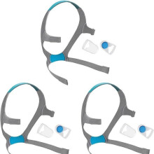 3er-Pack Ersatz-Kopfband für AirFit F20 Kopfbandriemen für F20 Vollgesichtsmaske, elastisches, weiches Kopfband