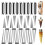 Edelstahl-Cannoli-Formen, antihaftbeschichtet, diagonal, 16er-Set 1