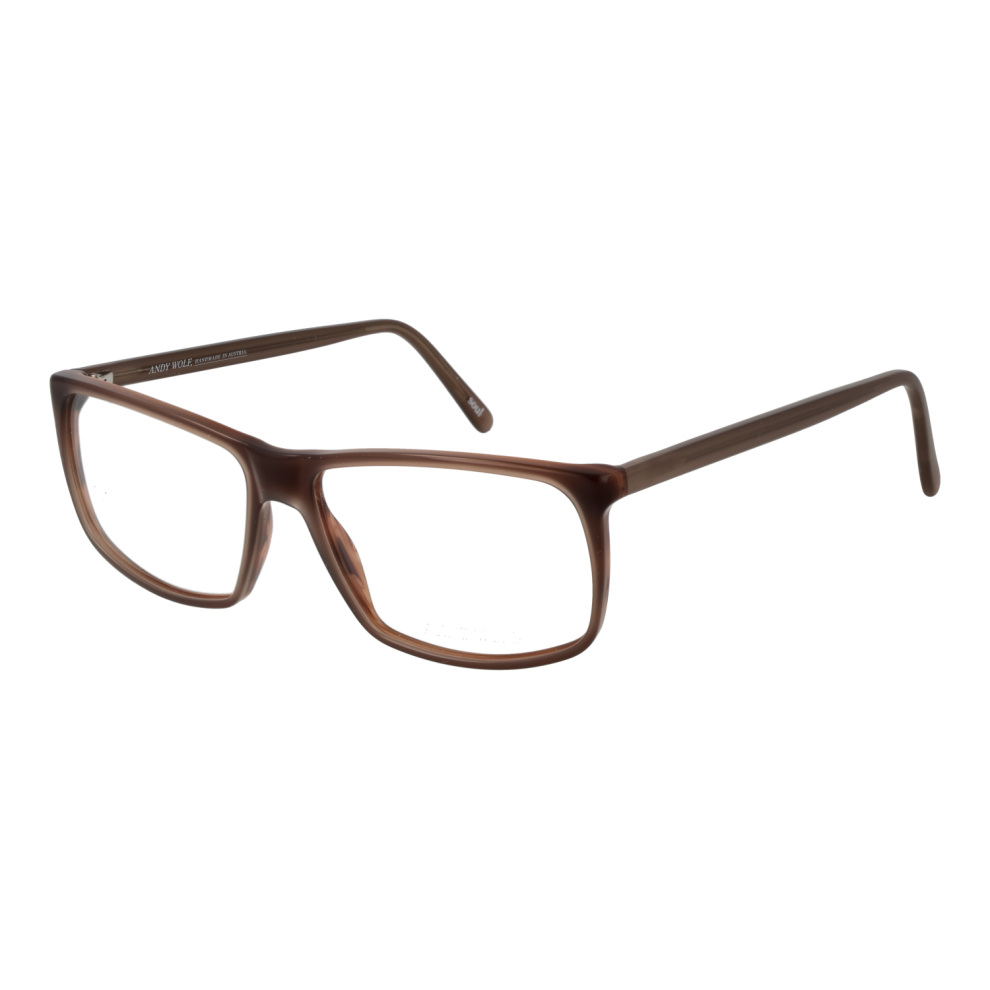 Andy Wolf , Glasses, Unisex, Brown, One Size, Brown Rectangle Optical Frames - Image 3