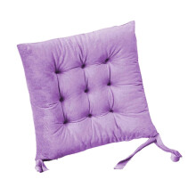 (40*40cm, Purple) Seat Cushion Crystal Velvet Fabric Thickened High-Elastic Sponge Long Sitting Comfort Cushion