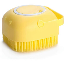 Bubble Brush for Pet Scrubber Shower Soft Silicone with Loop Handle Give Pet Gentle Massage for Long Short Haired Dogs and Cats