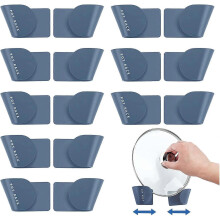 8 Pairs Pot Lid Wall Holder, Self Adhesive No Punching Pot Lid Holder, Wall Mounted Holder for Kitchen,Multifunctional bracket
