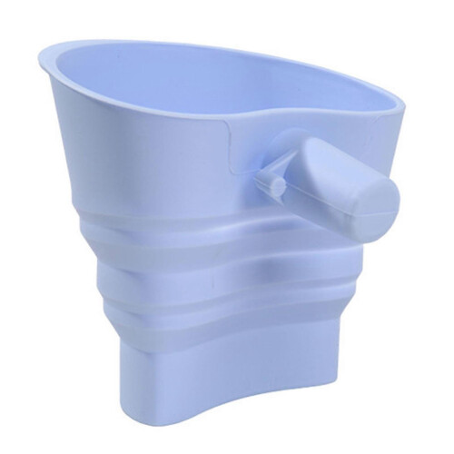 (S, Blue) Folding Kitchen Funnel - Food Grade Silicone Foldable - for  KitchenAid Stand Mixer Baking