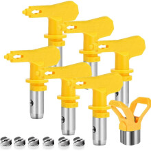 Pieces Airless Nozzle, Airless Spray Nozzle for High Pressure Paint Spray Gun (Type 413,415,417,419,423,425)