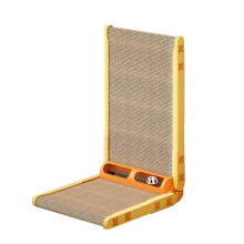 (A, Yellow) Cat Scratching Post Vertical Horizontal Boards Foldable Design Corrugated Paper Cat Furniture Protector Cat Claw Sharpening Post