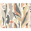 (Large (3.5m X 2.8m)) Abstract Leaf Shapes - Grey 2