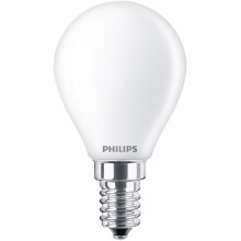 LED E14 Globe P45 2.3W (40W) Huurrettu 485lm 2700K Energialuokka A