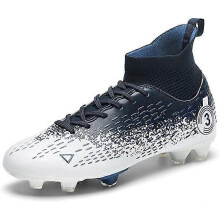 Mens Soccer Cleats Shoes Youth Breathable Athletics Football Boots Outdoor Firm Ground Turf Training Sneakers