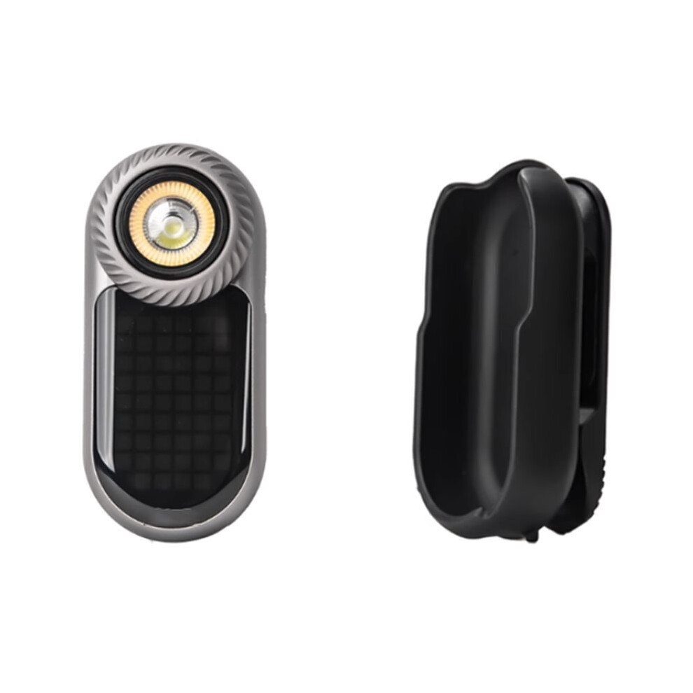 Multifunctional Edc Flashlight Portable Handheld Lighting Torch With Back Clip For Outdoor Sports Camping Gray 6031443631128