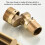 Wall Mounted Shower Faucet Adapter Copper Angled Curved Foot 5