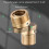 Wall Mounted Shower Faucet Adapter Copper Angled Curved Foot 6