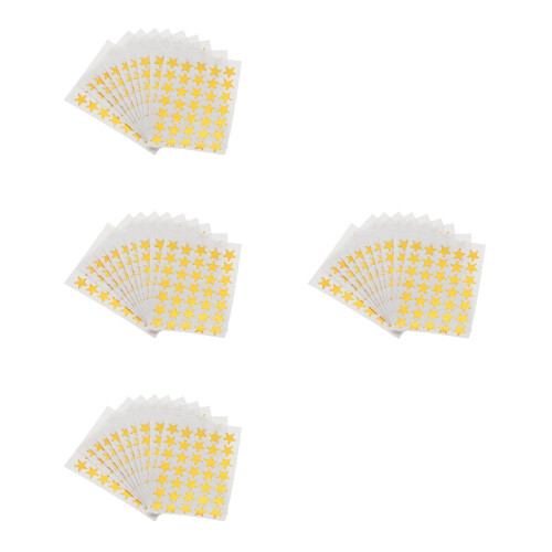 4Stk Leichte PP Pentagramm Sticker Motivationsaufkleber 1