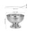 1Set Silberne Eiscreme Dessertschale Fußed Bowls Für Partys 2