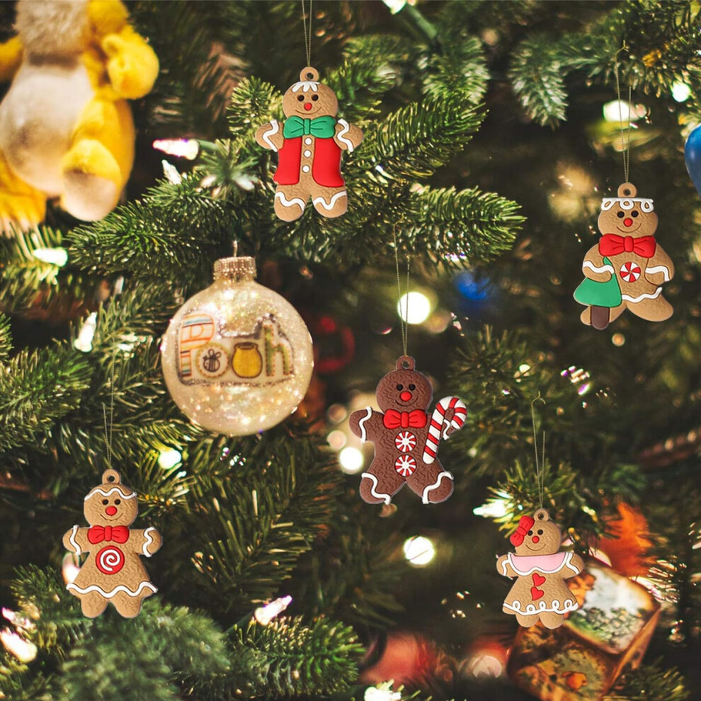 Ornaments Compatible With Christmas Tree Assorted Plastic Gingerbread Figurines Ornaments Compatible With Christmas Tree Hanging Decorations 4261617877850