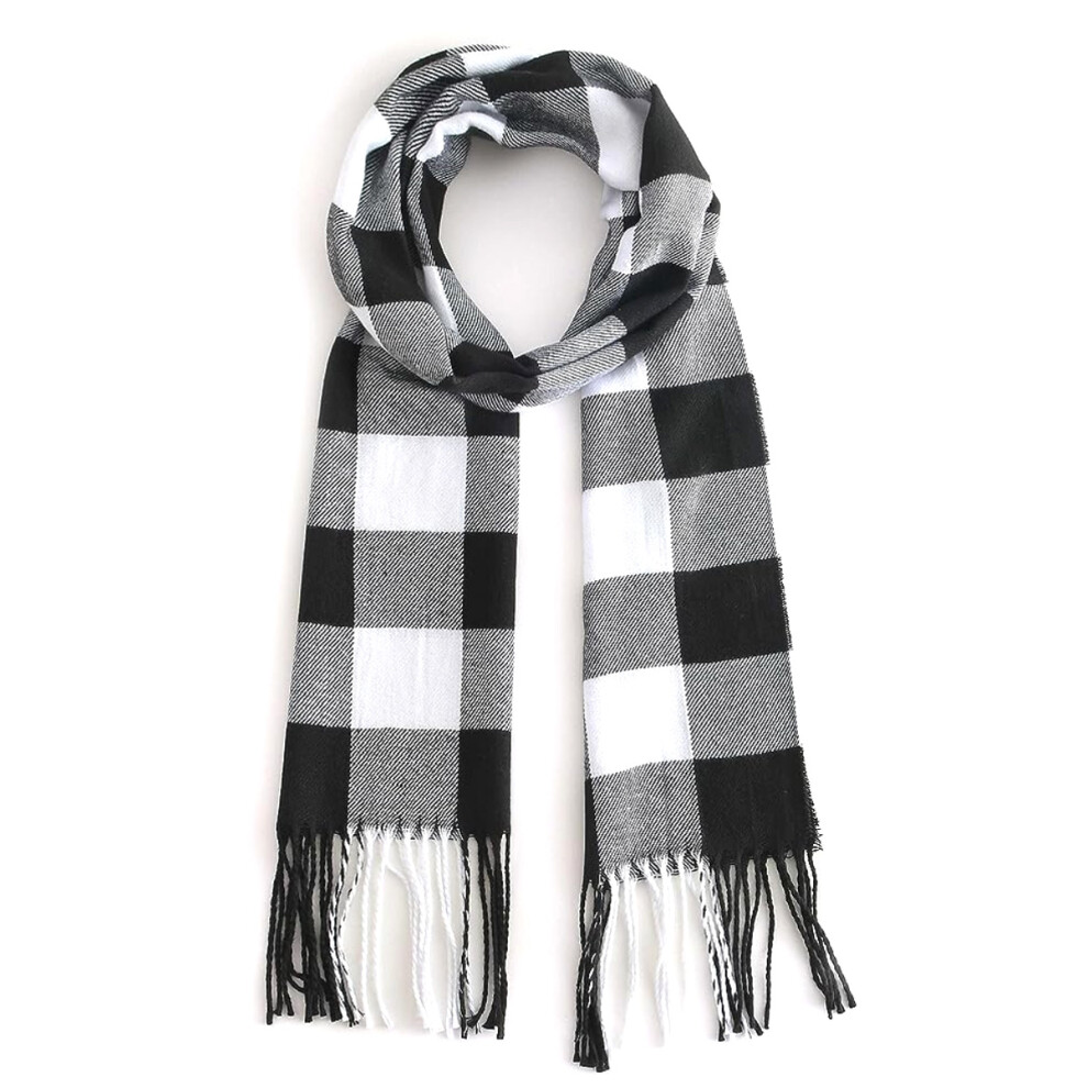Women's Fashion Long Shawl Big Grid Winter Warm Lattice Large Scarf 4261617880355