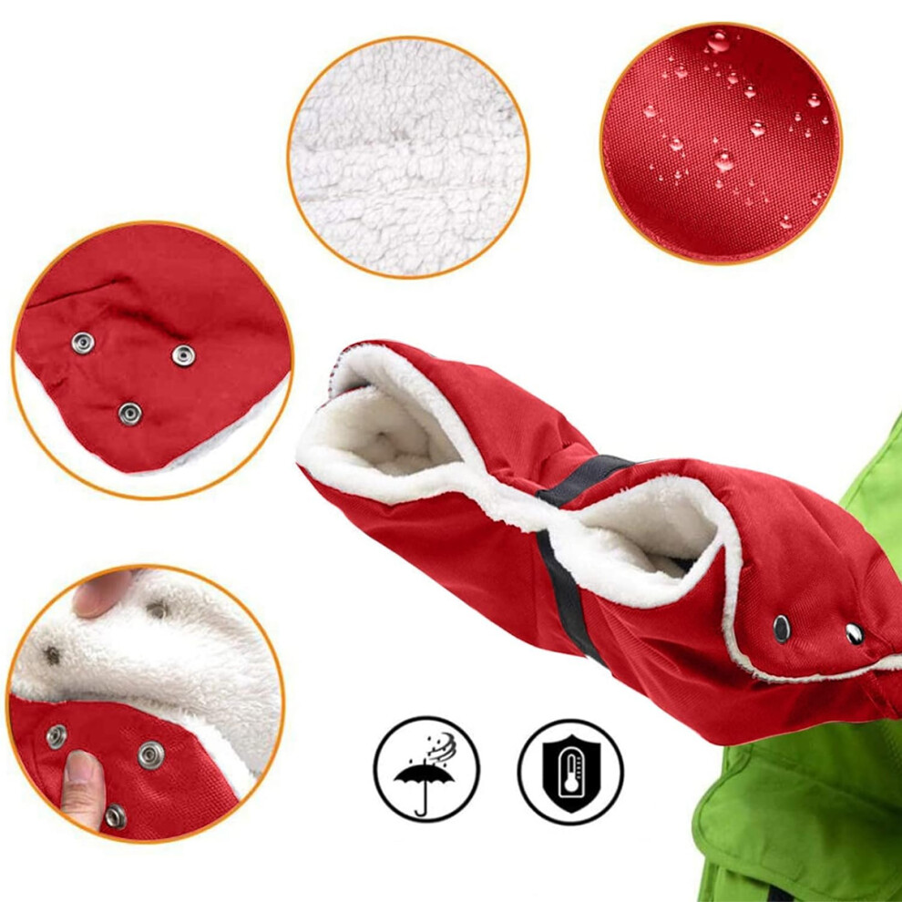 Stroller hand warmer, stroller gloves hand muff, 1 piece