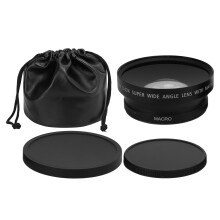 72mm 0.43X Wide Angle Macro Lens Compatible with Camera Lens with 72mm Filter Diameter with Storage Bag