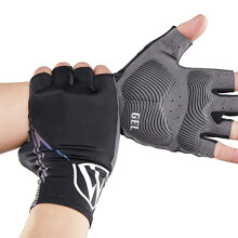 Half Finger Cycling Gloves Compatible with Men and Women Padded Road Bike Gloves Shockproof Breathable Mountain Biking Gloves Compatible wit
