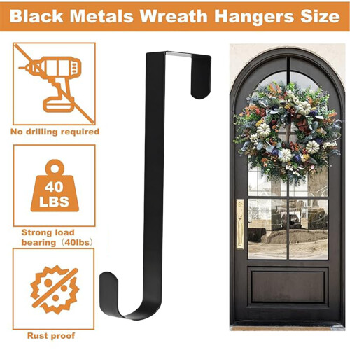 Wreath Hanger Metal 28 cm 2