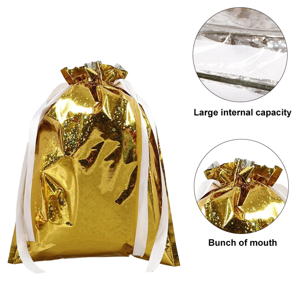 Christmas Drawstring Gift Bags Christmas Party Goody Gift Wrapping Bag Compatible With Xmas Present 4261617884001
