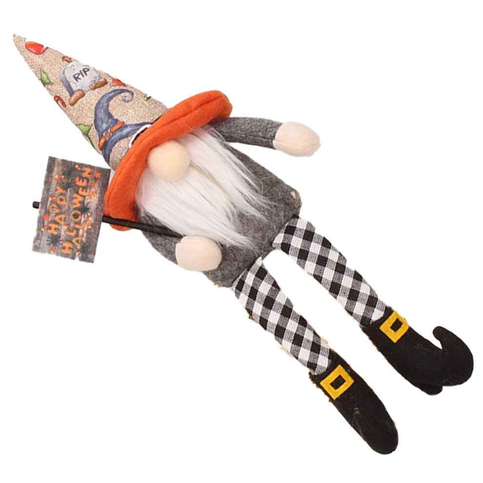 Halloween Plush Gnomes Halloween Sitting Long-Legged Gnome Dol 4261617880751