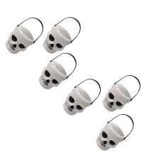 6 pcs Halloween Skeleton Candy Bucket, Portable witch jar, Par