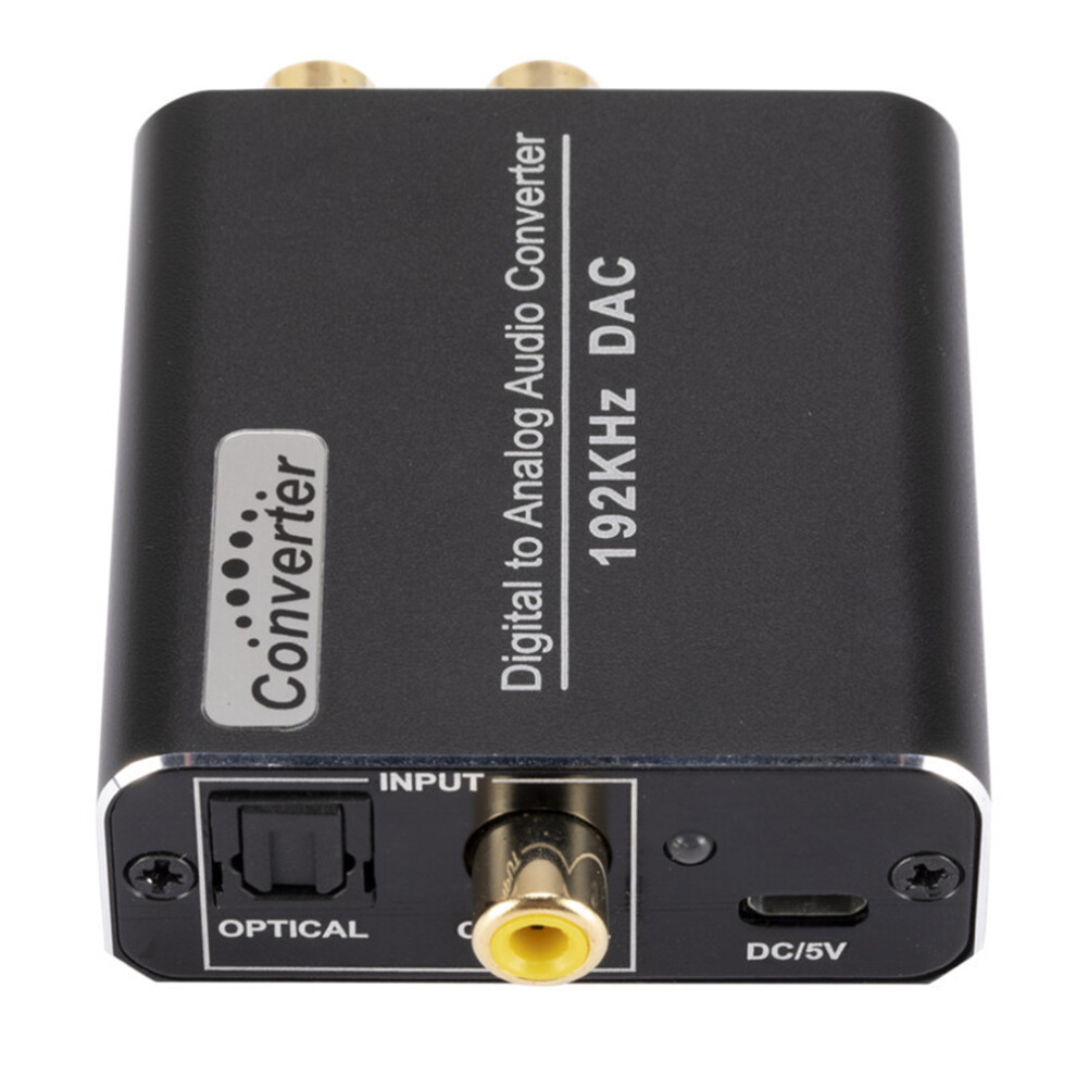 Da Converter 192Khz Dac Converter Digital To Analog Audio Converter, Spdif Coaxial Toslink To Analog Stereo L/R Rca 3.5Mm Audio Adapter Comp 4261617882137