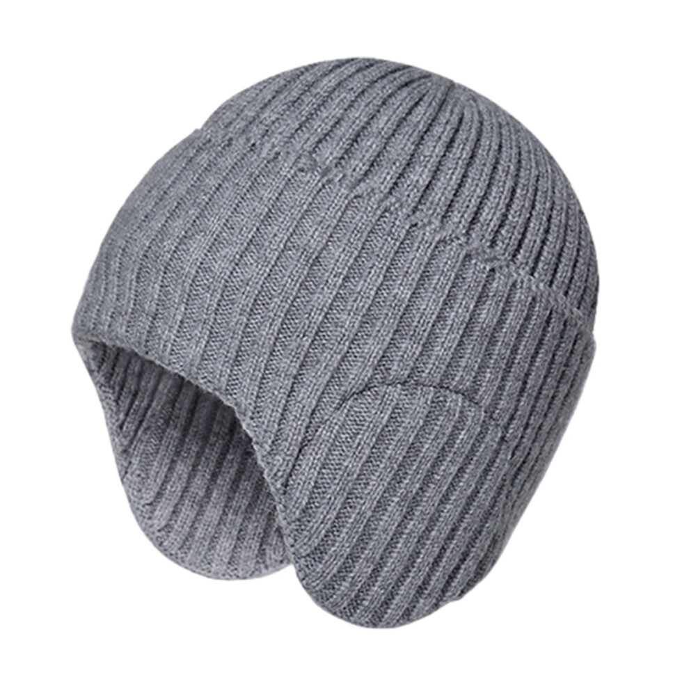 1 Winter Outdoor Warm Hat Thickened Knitted Woolen Cap Cold Protective Ear Sleeve Cap 4261617883943