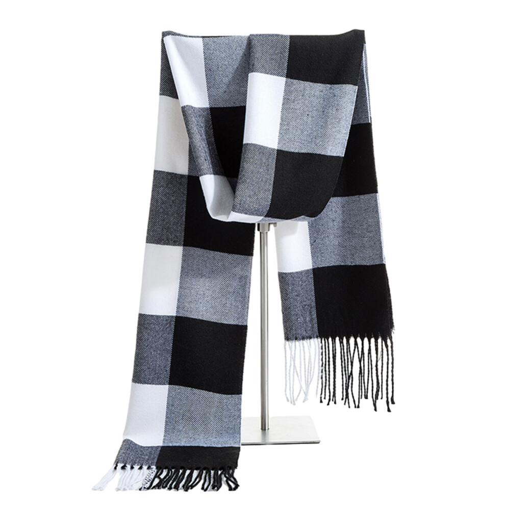 Women's Fashion Long Shawl Big Grid Winter Warm Lattice Large Scarf 4261617879847