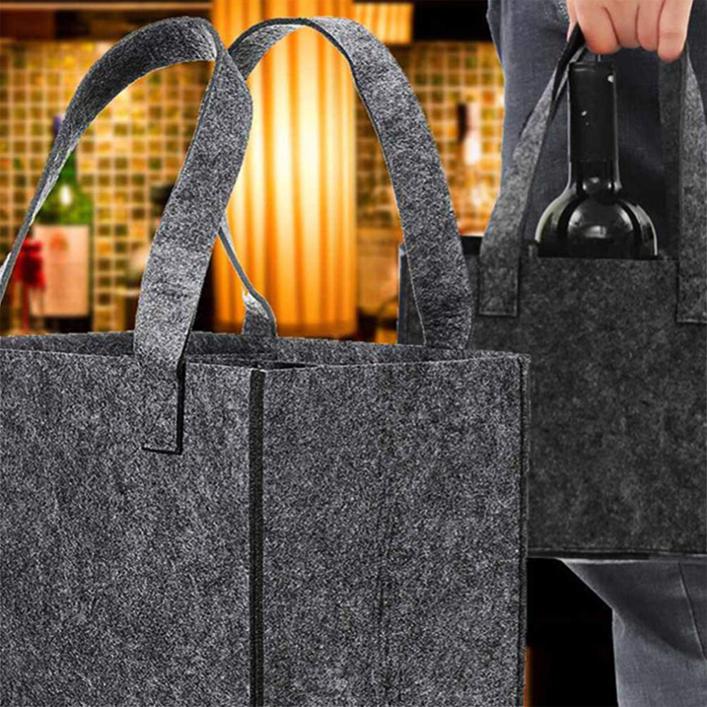 Reusable Grocery Bags Compatible With Travel, Camping And Picnic, Perfect Wine Lover Gift 4261617879915