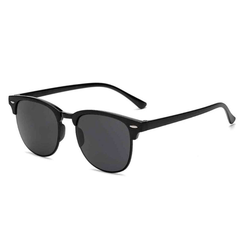 Polarized Sunglasses Compatible With Men Square: Stylish Retro Sunglasses With Uv400 Protection - Classic Rectangular Shades Black 4261617885770