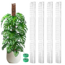 Monstera Moss Pole Support 4PCS – Adjustable Moss Pole for Indoor Plants, Promotes Vertical Growth for Pothos and Philodendron