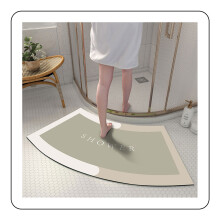 Tappeto doccia ad asciugatura rapida, antiscivolo e super assorbente, compatibile con pavimenti compatibili e facili da pulire, tappetino da