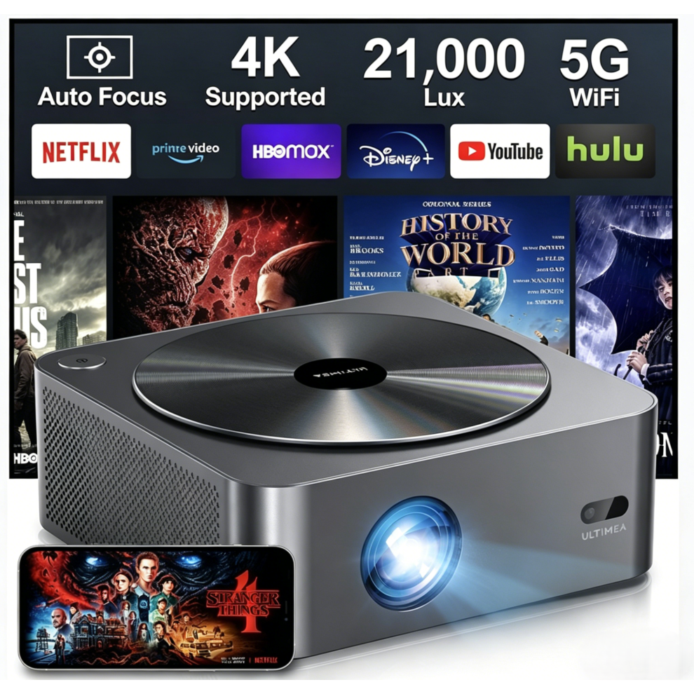 Ultimea Full Hd 1080P Native Projector With Autofocus And 6D Keystone Correction 6978897886134