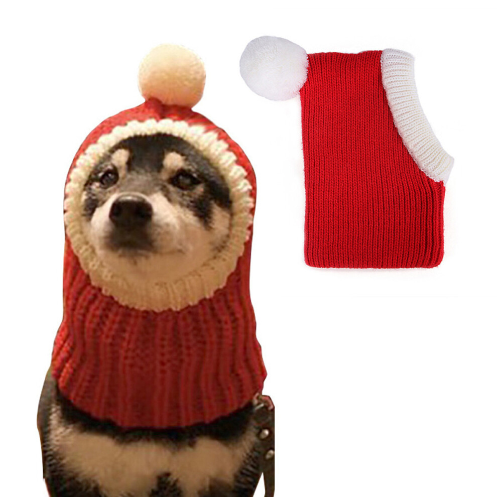 Dog Hat Xmas - Warm Winter Dog Hat Puppy Chunky Hat Small Knitted Cat Christmas Headband Dog Clothes Compatible With Small Dogs 4261617887286