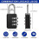 50 Pieces Small Combination Lock 3 Digit Combination Lock Small Padlock S202412305204 2