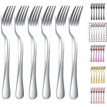 Dinner Fork 6 Pieces, Stainless Steel 20cm Forks Silverware, Table Forks Set of 6