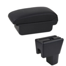 Double Layer 3USB Box Support for CELERIO Armrest Box Car Armrest Auto Storage Box Interior Car Accessories